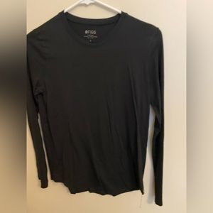 Figs under scrub long sleeve shirt